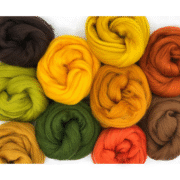 Autumn Leaves Merino Wool Roving Pack - 250g