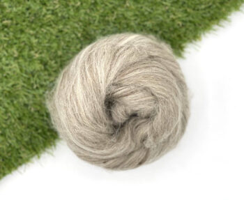 Oatmeal Blue Faced Leicester Wool Roving 100g