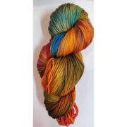 Hand Dyed Merino Wool 8 Ply 100g - Amber Glow