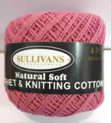 Sullivans Crochet Cotton 4 ply - Tea Rose 36049