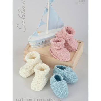 Sublime 4 ply Shoes & Bootees Pattern 6101