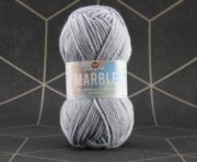 Marble 8 Ply 50g - White Shadow
