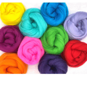 Beautiful Brights Merino Wool Roving Pack - 250g