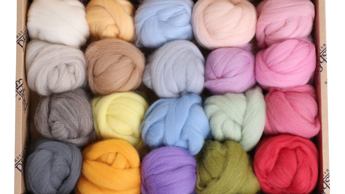 Buy Ashford Merino Roving 21 colour Pack Lights · The Wool Room