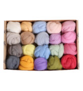 Ashford Merino Roving 21 colour Pack Lights