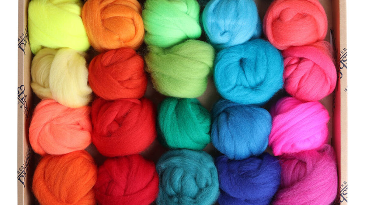 Buy Ashford Merino Roving 21 colour Pack Brights · The Wool Room