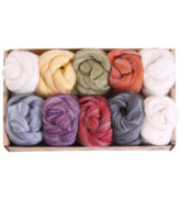 Ashford Alpaca Merino Roving Sampler Pack