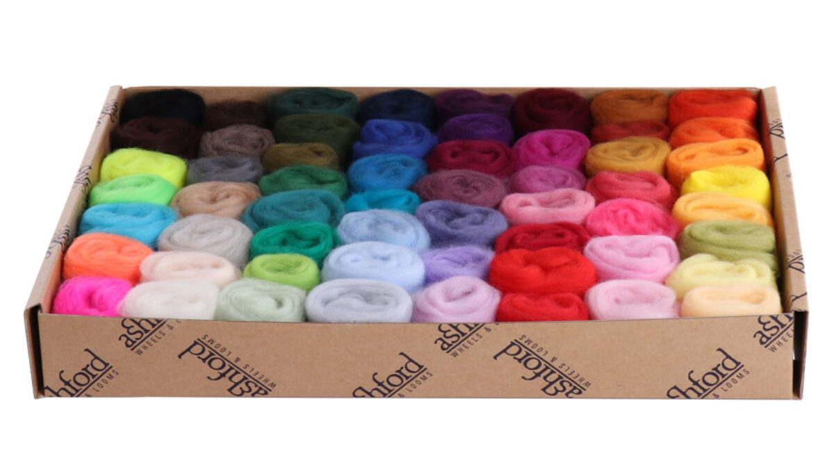 Buy Ashford Merino Roving Complete Colour Range Sampler · The Wool Room