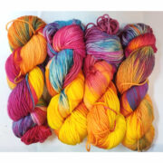 Hand Dyed Merino Wool 8 Ply 100g - Tropical Blend