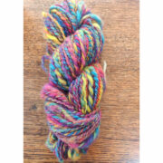 Hand Spun Wool Yarn 65g - Rainbow