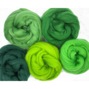 Grand Green Merino Wool Roving Pack - 250g