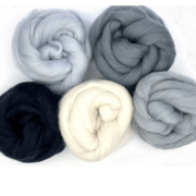 Hazy Grey Merino Wool Roving Pack - 250g