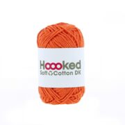 Hoooked Soft Cotton DK 50g - Amsterdam Orange