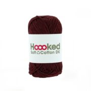 Hoooked Soft Cotton DK 50g - Bordeaux Red