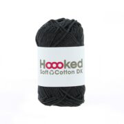 Hoooked Soft Cotton DK 50g - London Charcoal