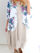 Helga May Linen Blossom Jacket