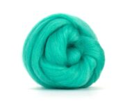 Dyed Blue Faced Leicester Wool Roving 100g - Spearmint