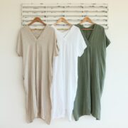 Cindy G Long Linen Dress With Pockets - Beige