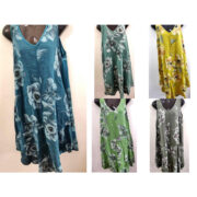 Floral Linen Jersey Dress