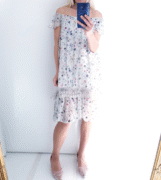 Helga May Silk & Lace Wire Tosca Dress - Beige