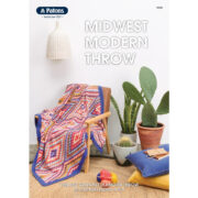Patons Midwest Modern Throw Pattern 0049