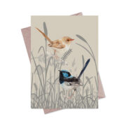 Greeting Card - Grassland Wrens