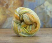 Merino Wool & Tussah Silk Roving 100g - Orion
