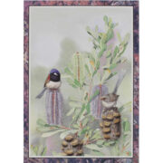 Card - Blue Wrens On Banksia