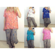 Helga May New Rose Linen Top