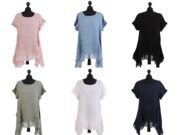 made_in_italy_plain_hanky_silk_hem_linen_tunic_top-navy