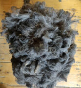 Raw Wool Fleece Super Fine Merino 230g - Natural Black