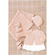 Sirdar 4 ply Coat, Bonnet, Bootees & Blanket Pattern