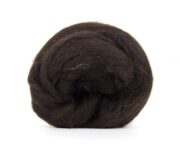 Natural Black Welsh Wool Roving 100g