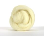 White Southdown Wool Roving - 100g