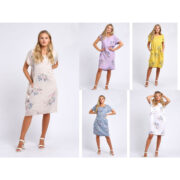 May Floral Linen Print Dress