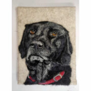 Needle Felted Wool Dog Portrait 24cm