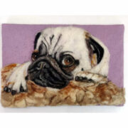 Needle Felted Wool Dog Portrait 26cm