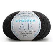 Zealana Air Lace Possum Cashmere Silk - Charcoal A01