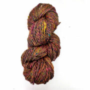 Hand Spun Extra Fine Merino Wool & Sari Silk 100g