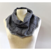 Hand Knitted Wool Cowl - Grey Marl