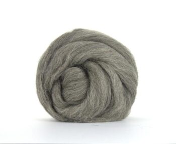 Grey Jacob Wool Roving 100g