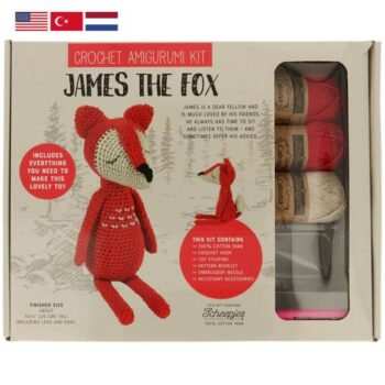 Scheepjes Amigurumi Crochet Toy Kit - James The Fox