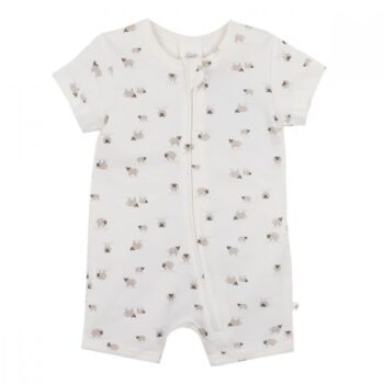 Bebe Sheep Short Sleeve Organic Romper