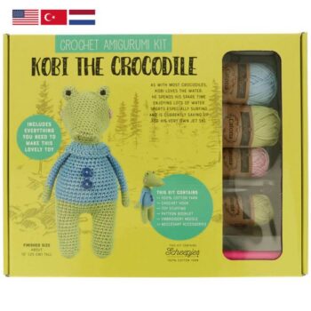 Scheepjes Amigurumi Crochet Toy Kit - Kobi The Crocodile