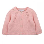 Bebe Pointelle Detail Cardigan - Rose Pink