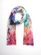 Merino & Silk Scarf - Rosewater