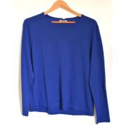 Bella Merino Wool Crew Neck Jumper - Royal Blue