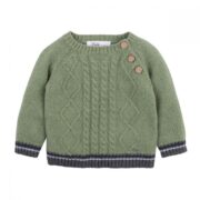 Bebe Callum Green Cable Jumper