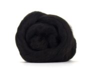 Black Baby Alpaca Roving 100g