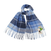 Auskin Merino Wool Scarf - Blues
